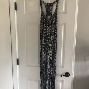 Guess animal print maxi dress